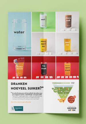 Affiche dranken hoeveelheid suikers – Gezond Leven